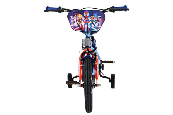 Spidey Kinderfiets - Jongens - 14 inch - Blauw Rood - Twee handremmen
