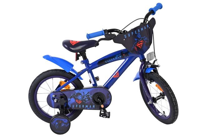 Superman Kinderfiets - Jongens - 14 inch - Blauw