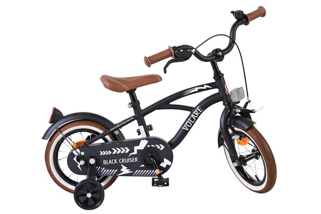 Volare Black Cruiser Kinderfiets - Jongens - 12 inch - Zwart