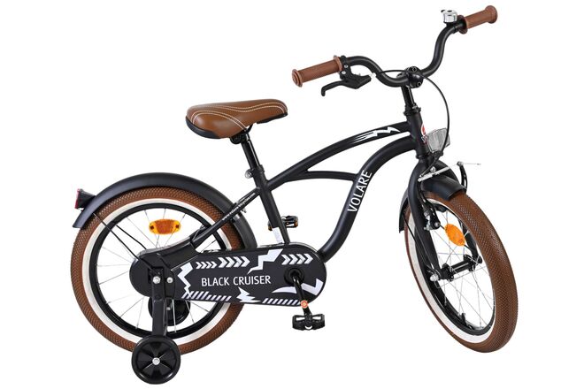 Volare Black Cruiser Kinderfiets - Jongens - 16 inch - Zwart