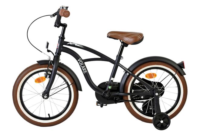 Volare Black Cruiser Kinderfiets - Jongens - 16 inch - Zwart