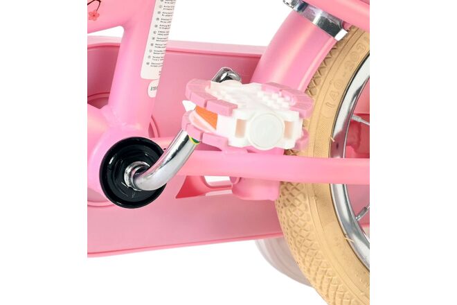 Volare Blossom Kinderfiets - Meisjes - 12 inch - Roze - Twee handremmen