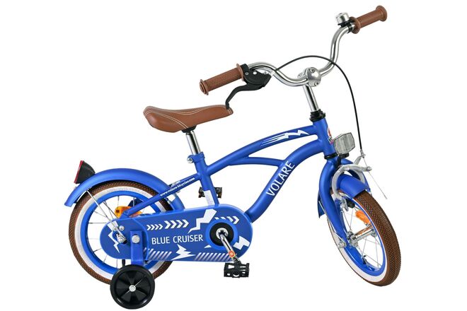 Volare Blue Cruiser Kinderfiets - Jongens - 12 inch - Blauw - 85% afgemonteerd