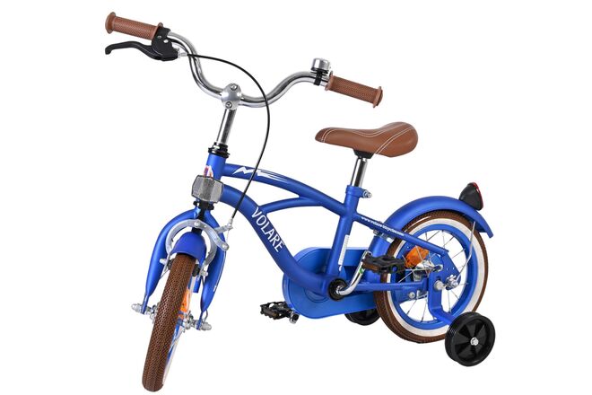 Volare Blue Cruiser Kinderfiets - Jongens - 12 inch - Blauw - 85% afgemonteerd