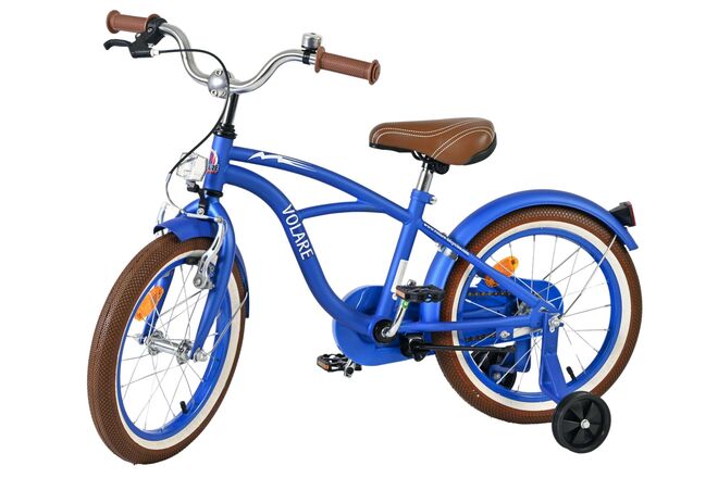 Volare Blue Cruiser Kinderfahrrad - Jungen - 16 Zoll - Blau