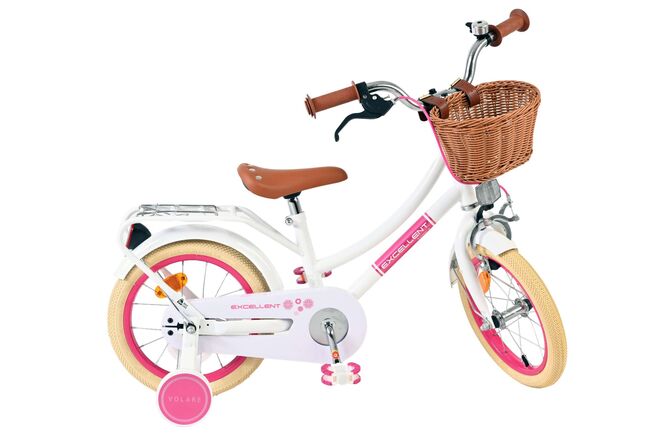 Volare Excellent Kinderfiets - Meisjes - 14 inch - Wit