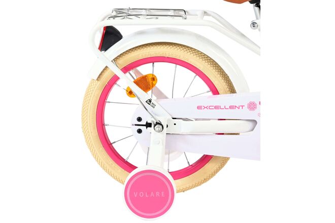 Volare Excellent Kinderfiets - Meisjes - 14 inch - Wit