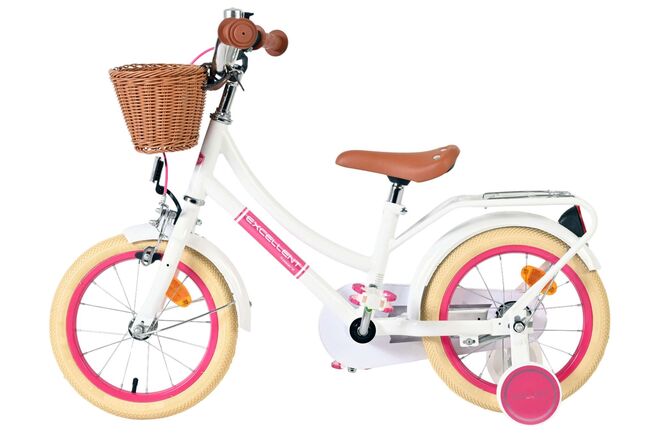 Volare Excellent Kinderfiets - Meisjes - 14 inch - Wit