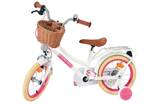 Volare Excellent Kinderfiets - Meisjes - 14 inch - Wit