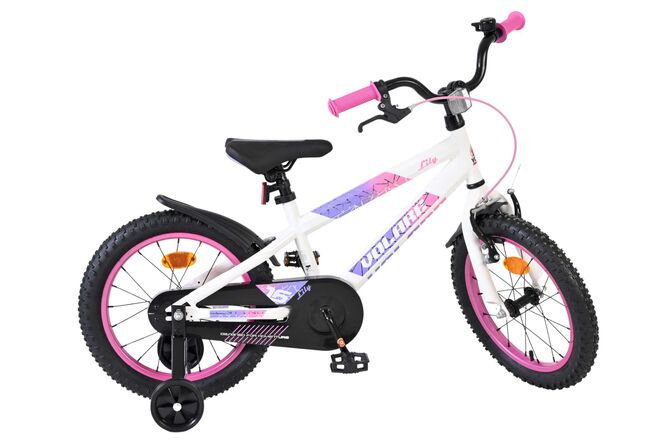 Volare Lily Kinderfiets - Meisjes - 16 inch - Wit Roze Paars