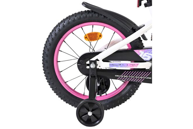 Volare Lily Kinderfiets - Meisjes - 16 inch - Wit Roze Paars