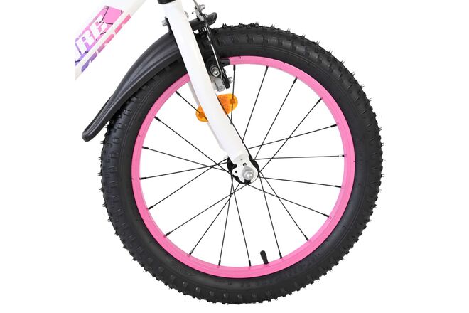 Volare Lily Kinderfiets - Meisjes - 18 inch - Wit Roze Paars