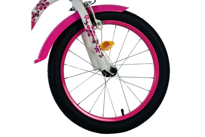 Volare Lovely Kinderfiets - Meisjes - 18 inch - Roze Wit Volare Lovely Kinderfiets - Meisjes - 18 inch - Roze Wit