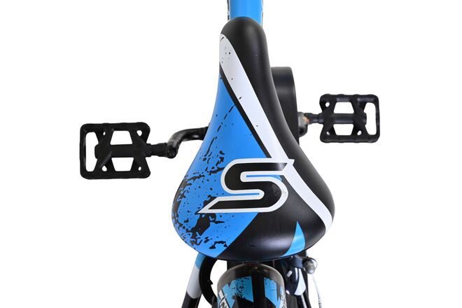 Volare Sportivo Kinderfahrrad - Jungen - 12 Zoll - Blau Schwarz - Zwei Handbremsen