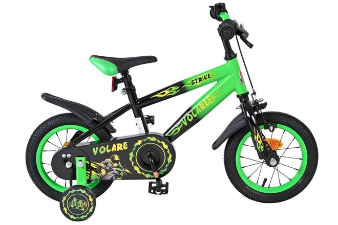 Volare Strike Kinderfiets - Jongens - 12 inch - Zwart Groen