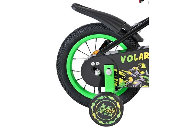 Volare Strike Kinderfiets - Jongens - 12 inch - Zwart Groen