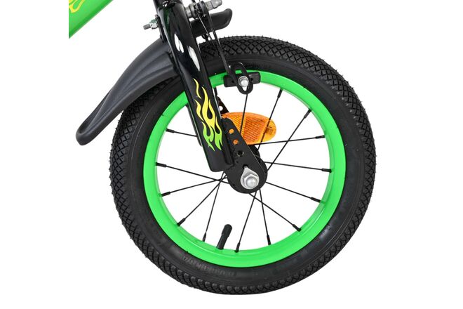 Volare Strike Kinderfiets - Jongens - 12 inch - Zwart Groen
