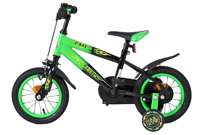Volare Strike Kinderfiets - Jongens - 12 inch - Zwart Groen