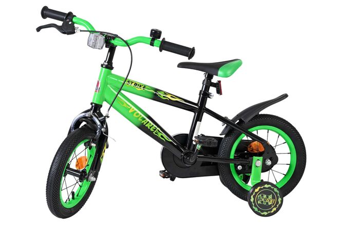Volare Strike Kinderfiets - Jongens - 12 inch - Zwart Groen