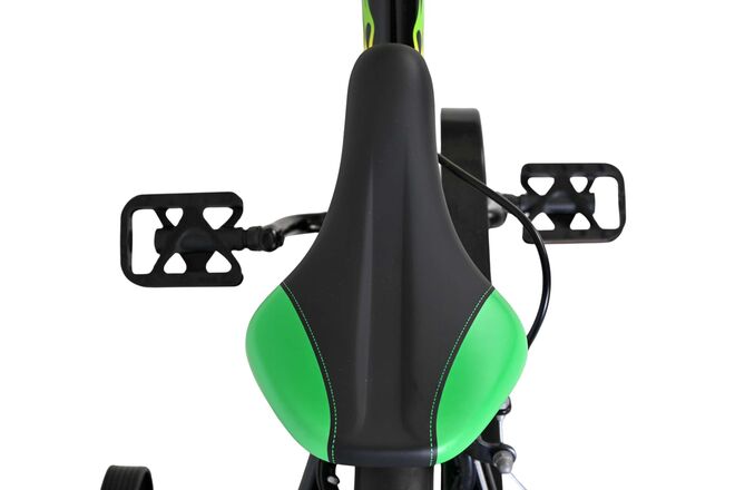 Volare Strike Kinderfiets - Jongens - 12 inch - Zwart Groen - Twee Handremmen