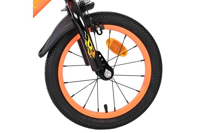Volare Strike Kinderfiets - Jongens - 14 inch - Zwart Oranje