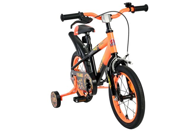 Volare Strike Kinderfiets - Jongens - 14 inch - Zwart Oranje