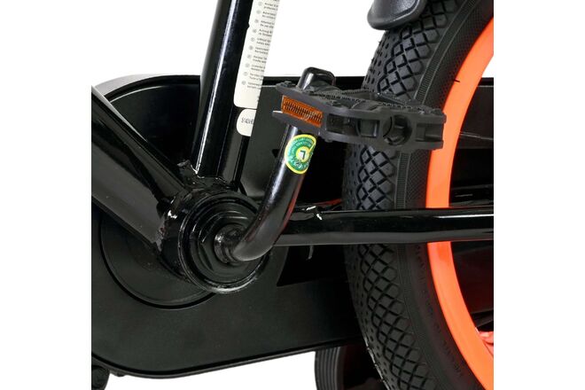 Volare Strike Kinderfiets - Jongens - 14 inch - Zwart Oranje