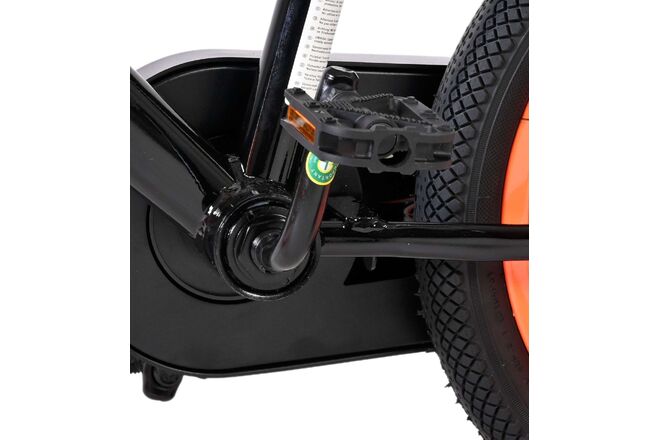 Volare Strike Kinderfiets - Jongens - 14 inch - Zwart Oranje - Twee handremmen