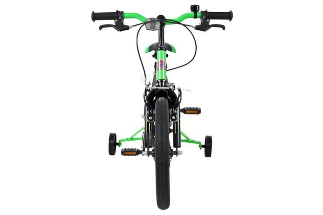 Volare Strike Kinderfiets - Jongens - 16 inch - Zwart Groen - Twee Handremmen