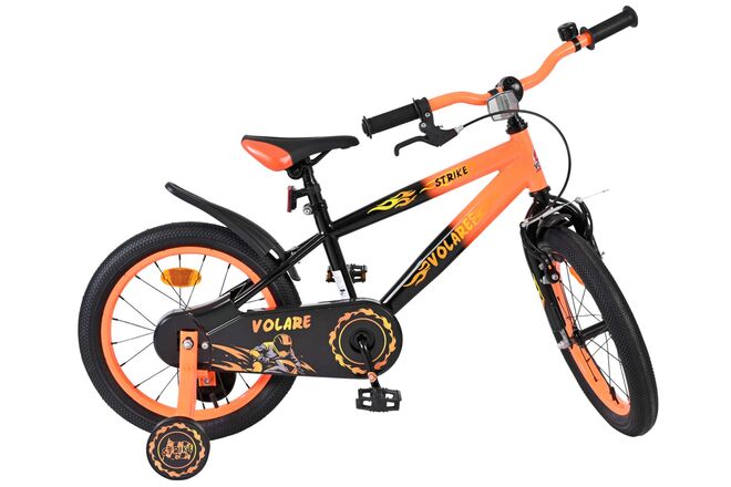 Volare Strike Kinderfiets - Jongens - 16 inch - Zwart Oranje