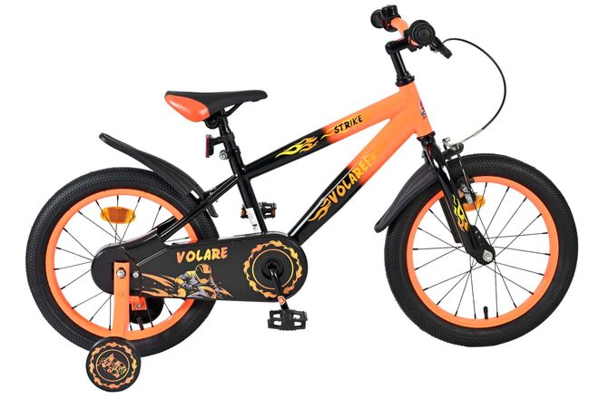 Volare Strike Kinderfiets – Jongens – 16 inch – Zwart Oranje