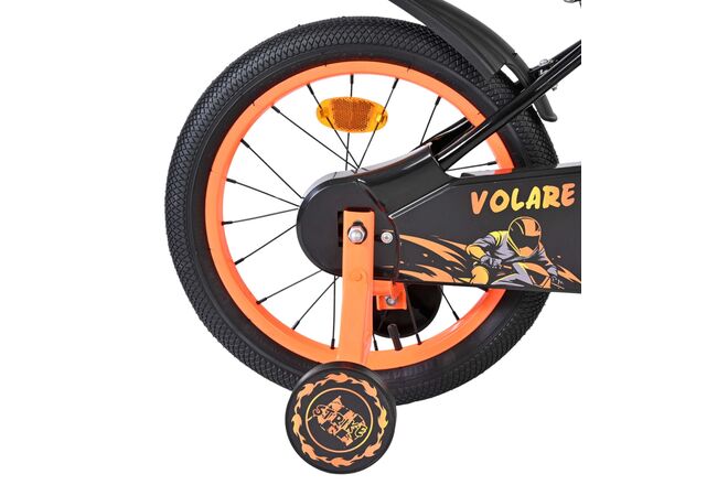 Volare Strike Kinderfiets - Jongens - 16 inch - Zwart Oranje