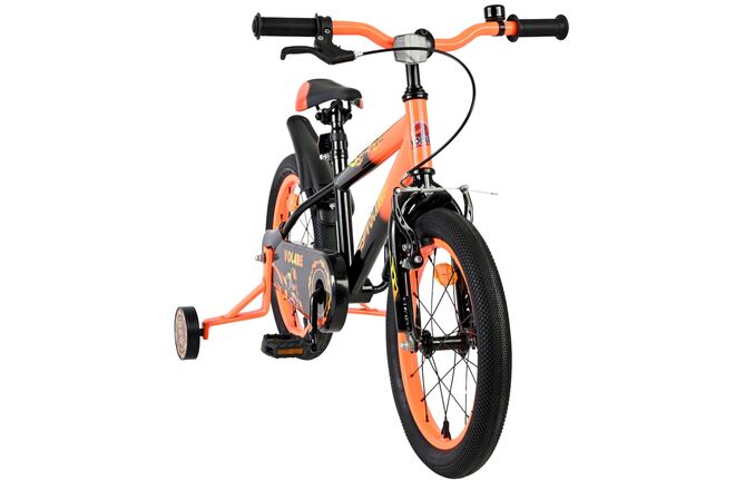Volare Strike Kinderfiets - Jongens - 16 inch - Zwart Oranje