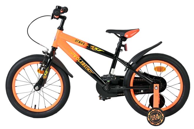 Volare Strike Kinderfiets - Jongens - 16 inch - Zwart Oranje
