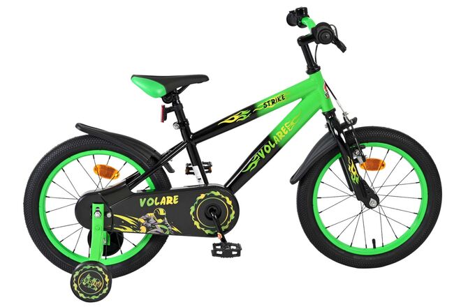 Volare Strike Kinderfiets – Jongens – 16 inch – Zwart Groen