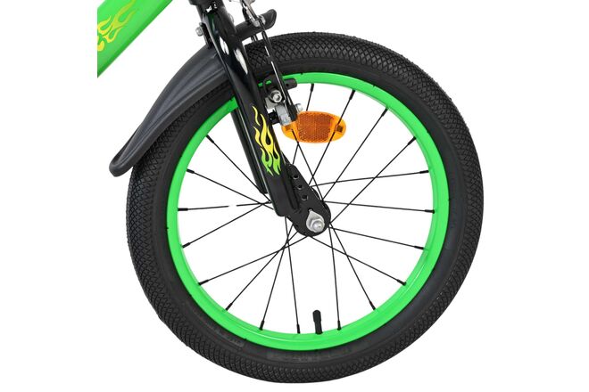 Volare Strike Kinderfiets - Jongens - 16 inch - Zwart Groen