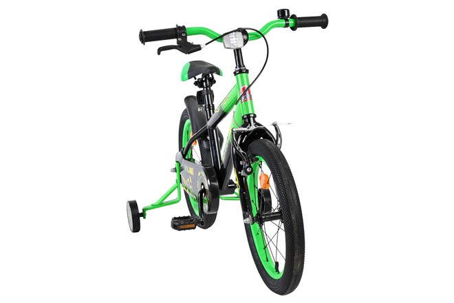 Volare Strike Kinderfiets - Jongens - 16 inch - Zwart Groen
