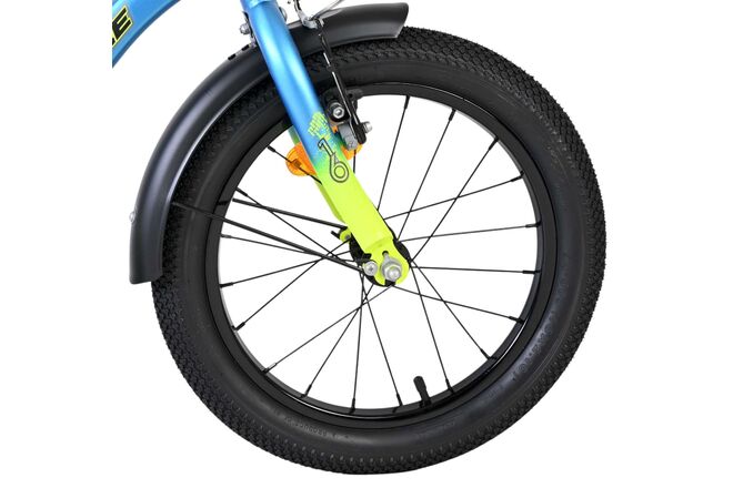 Volare Thombike Children's Bicycle - Boys - 16 inch - Blue Yellow