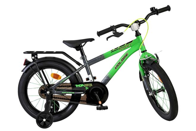 Volare Thombike Children's Bike - Boys - 16 inch - Green Gray