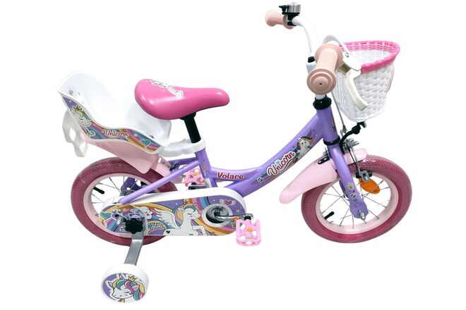 Volare Unicorn Kinderfiets - Meisjes - 12 inch - Paars