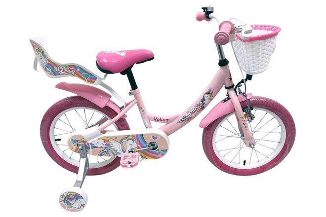 Volare Unicorn Kinderfiets - Meisjes - 16 inch - Roze