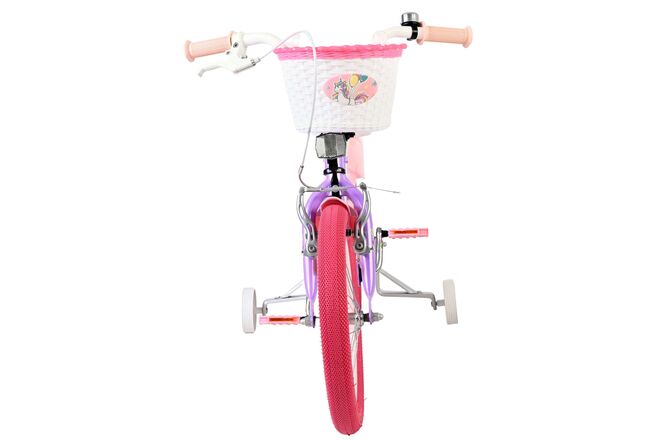 Volare Unicorn Kinderfahrrad – Mädchen – 16 Zoll – Lila