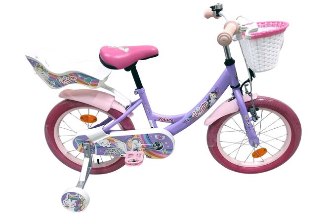 Volare Unicorn Kinderfiets - Meisjes - 16 inch - Paars
