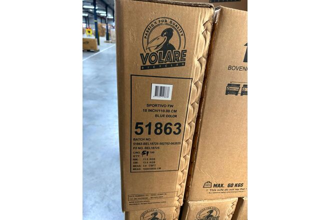 Volare Sportivo Kinderfiets - Jongens - 18 inch - Blauw Zwart - Twee Handremmen [CLONE]