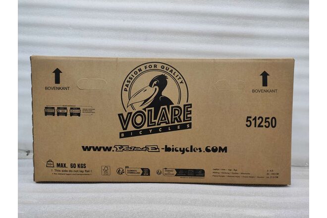 Volare Strike Kinderfiets - Jongens - 12 inch - Zwart Oranje - Twee Handremmen