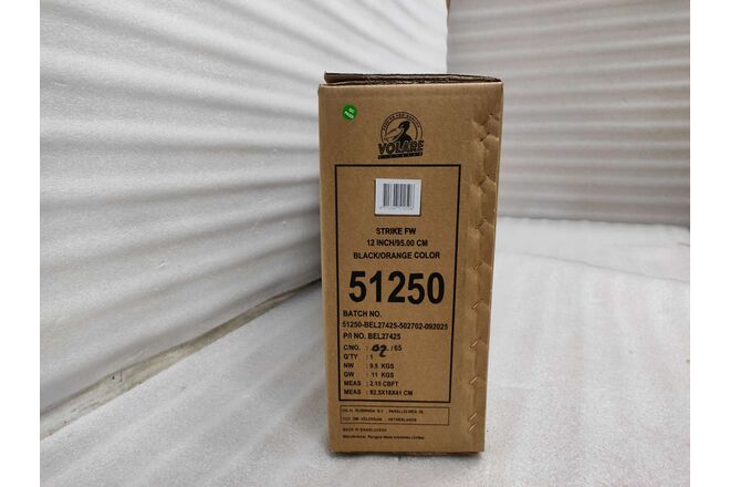 Volare Strike Kinderfiets - Jongens - 12 inch - Zwart Oranje - Twee Handremmen