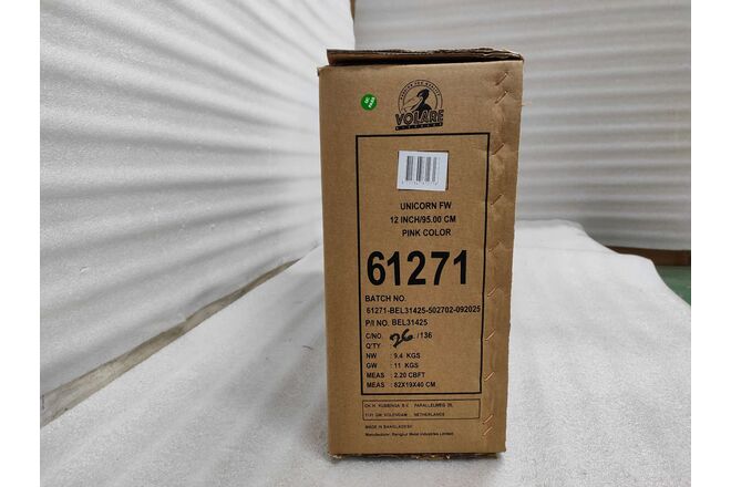 Volare Unicorn Kinderfiets - Meisjes - 12 inch - Roze - Twee handremmen