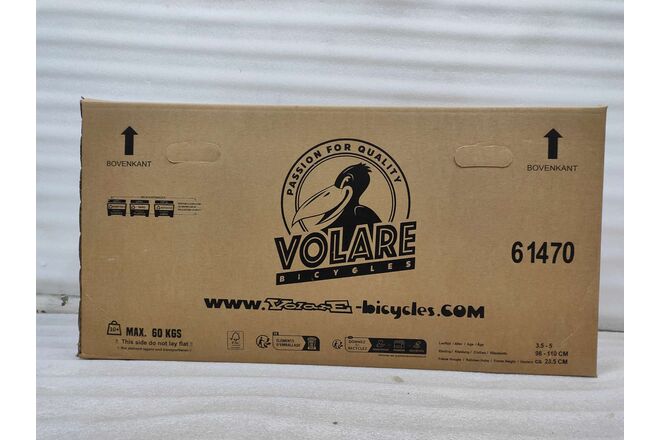 Volare Unicorn Kinderfahrrad – Mädchen – 14 Zoll – Rosa