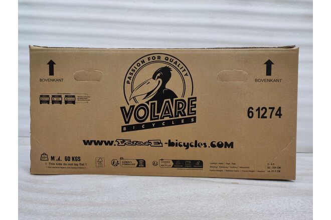 Volare Unicorn Kinderfiets - Meisjes - 12 inch - Wit - Twee handremmen