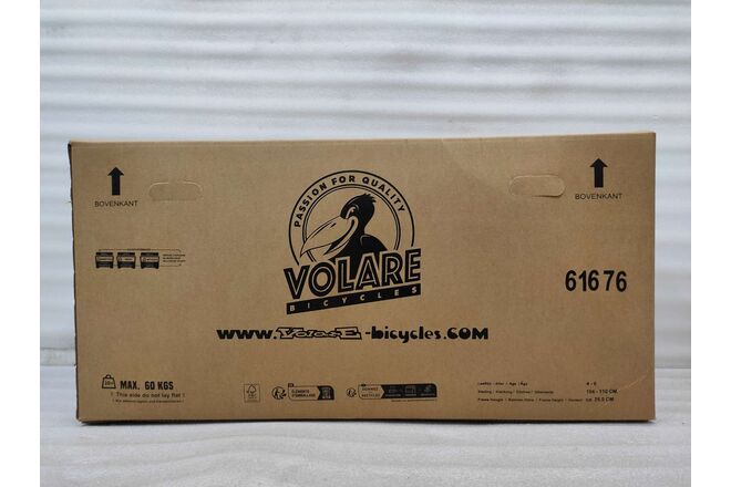 Volare Unicorn Children's Bicycle - Girls - 16 inch - Pink - Two Hand Brakes